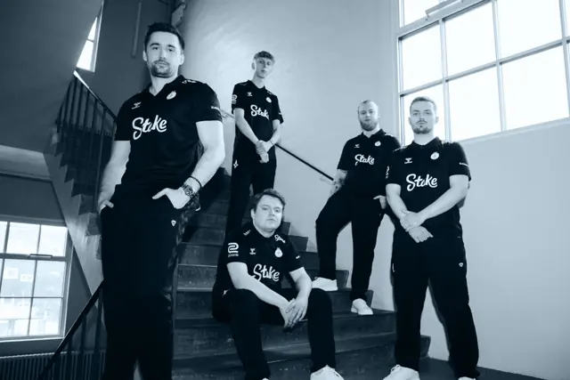 Astralis-Team auf der offiziellen Stake-Sponsoringseite
