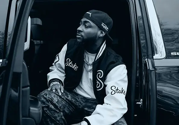 Davido auf der offiziellen Stake-Sponsoringseite