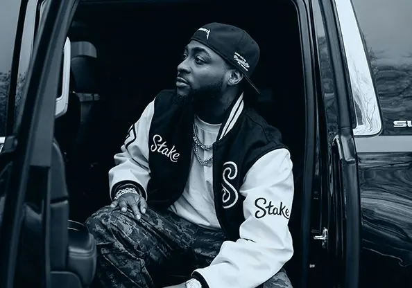 Davido auf der offiziellen Stake-Sponsoringseite