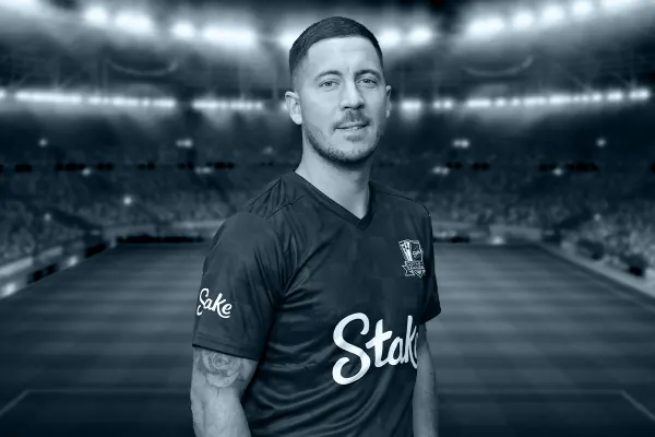 Eden Hazard auf der offiziellen Stake-Sponsoringseite
