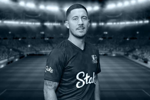 Eden Hazard auf der offiziellen Stake-Sponsoringseite