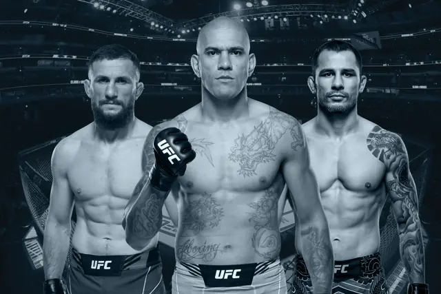 UFC-Kämpfer auf der offiziellen Stake-Sponsoringseite